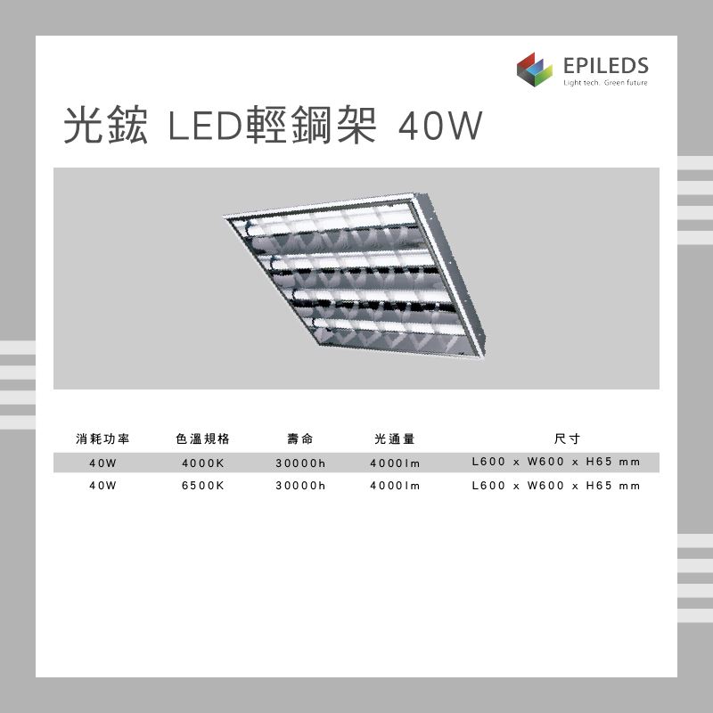 台灣公司品牌,LED,輕鋼架燈,T8,附LED燈管,40w,全電壓,無藍光,不傷眼,平板燈,辦公室燈